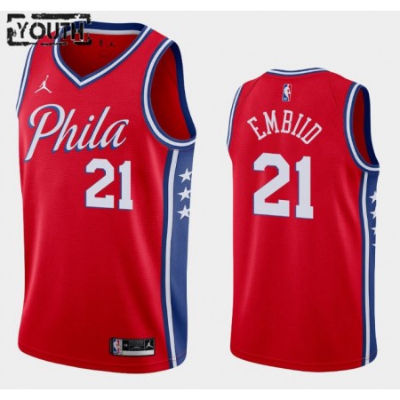 Maglia Philadelphia 76ers Joel Embiid 21 2020-21 Jordan Brand Statement Edition Swingman - Bambino